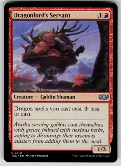 Dragonlord's Servant Normal U Commander: Tarkir: Dragonstorm 210 NM - Image 1