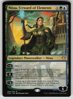 Nissa, Steward of Elements Normal M Commander 2020 224 NM - Image 1