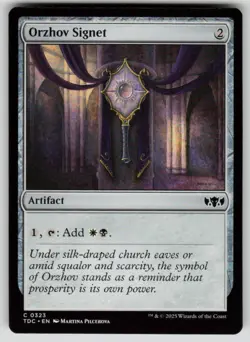 Orzhov Signet Normal C Commander: Tarkir: Dragonstorm 323 NM - Image 1