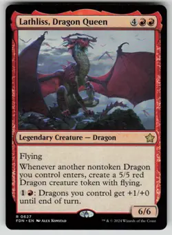 Lathliss, Dragon Queen Normal R Foundations 627 NM - Image 1