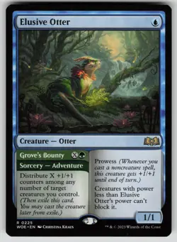 Elusive Otter Normal R Wilds of Eldraine 225 NM - Image 1
