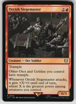 Orcish Siegemaster Normal R The Lord of the Rings 33 NM - Image 1
