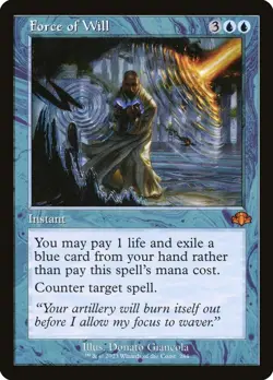 Magic MTG Dominaria Remastered RETRO FRAME Force of Will NEAR MINT NM - Image 1