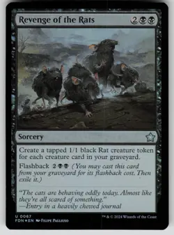 Revenge of the Rats Foil U Foundations 67 NM - Image 1