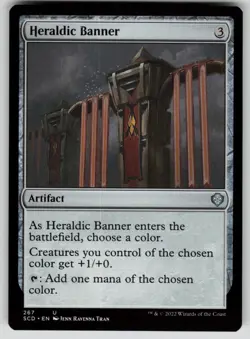 Heraldic Banner Normal U Starter Commander Decks 267 NM - Image 1