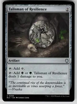 Talisman of Resilience Normal U Commander: Bloomburrow 288 NM - Image 1