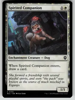 Spirited Companion Normal C Commander: Bloomburrow 155 NM - Image 1