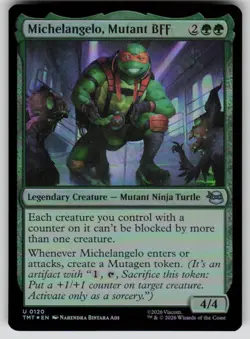 Michelangelo, Mutant BFF Foil U Teenage Mutant Ninja Turtles 120 NM - Image 1
