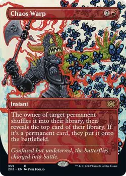 Chaos Warp Borderless Double Masters 2022 NM MTG - Image 1