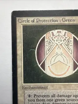 Circle of Protection Green BETA Magic The Gathering MTG LP Vintage 1993 - Image 3