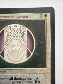 Circle of Protection Green BETA Magic The Gathering MTG LP Vintage 1993 - Image 4