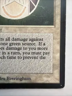 Circle of Protection Green BETA Magic The Gathering MTG LP Vintage 1993 - Image 5