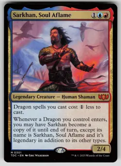 Sarkhan, Soul Aflame Normal M Commander: Tarkir: Dragonstorm 301 NM - Image 1