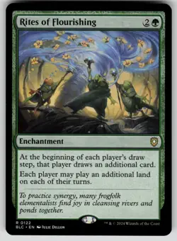 Rites of Flourishing Normal R Commander: Bloomburrow 122 NM - Image 1