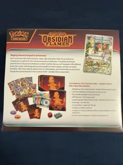 Pokemon Obsidian Flames ETB Scarlet & Violet Sealed Clean Wrap SV03 - Image 2
