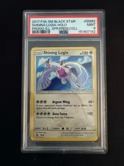 Pokemon Shining Lugia SM82 Black Star Promo Holo PSA 9 English 2017 - Image 1
