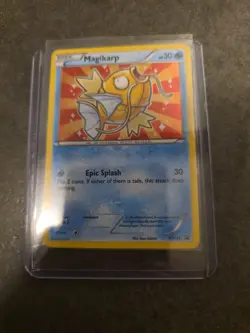 GOLD Magikarp HOLO PROMO Black Star XY143 Holofoil Rare Shiny Shining Pokemon MP - Image 2
