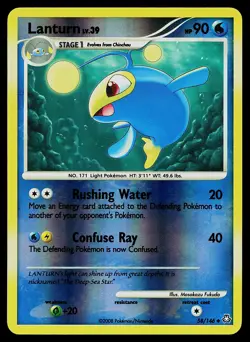 Pokemon Card - Lanturn Legends Awakened 58/146 Uncommon Reverse Holo - Image 1