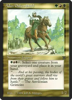 Magic MTG Legends Adun Oakenshield NEAR MINT NM - Image 1