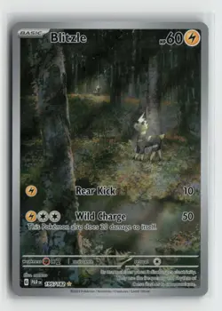 Blitzle 195/182 Illustration Rare Pokemon TCG SV04: Paradox Rift PAR NM - Image 1
