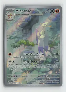 Mienshao 200/182 Illustration Rare Pokemon TCG SV04: Paradox Rift PAR NM - Image 1