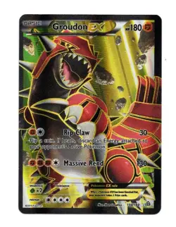 Pokemon XY Primal Clash Groudon EX 150/160 Full Art NM/LP - Image 1
