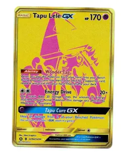 Pokemon Hidden Fates Tapu Lele Gold GX SV94/SV94 NM - Image 1