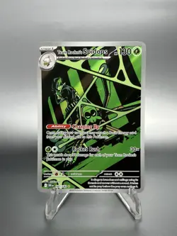 Pokemon TCG Team Rocket's Spidops 187/182 Destined Rivals Illustration Rare Holo - Image 1