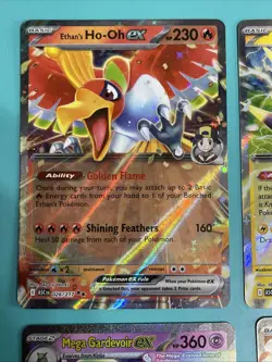 Pokemon Ascended Heroes 4 Card EX Lot Gardevoir, Ho-Oh, Stunfisk, Pincurchin - Image 2