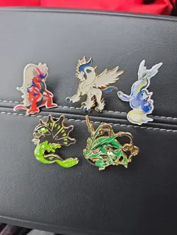 Lot of 5 Pokemon Enamel Pins - Image 1