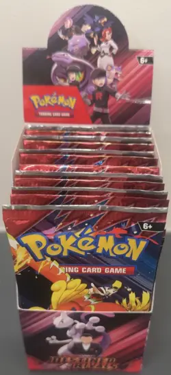 Pokemon TCG Destined Rivals - Half Booster Box - 18 Booster Packs - Unsealed Box - Image 1