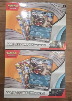 Pokemon TCG Mabosstiff ex Showcase Box Promo 3 Booster Packs LOT OF 2 NEW/Sealed - Image 1