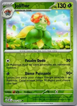 Carte Pokemon Joliflor 003/197 Reverse 2023 - Image 1
