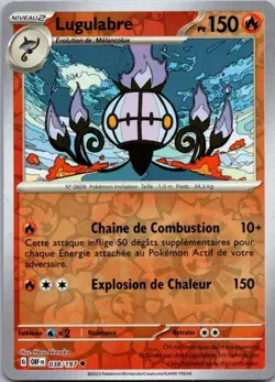Carte Pokemon Lugulabre 038/197 Reverse - 2023 - Image 1