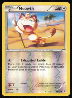 Meowth 53/83 Common Generations Pokemon Reverse Holo Lightly Played - Image 1