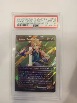 PSA 10 ~ Zidane, Tantalus Thief #550 SURGE FOIL Borderless MTG Final Fantasy FIN - Image 1
