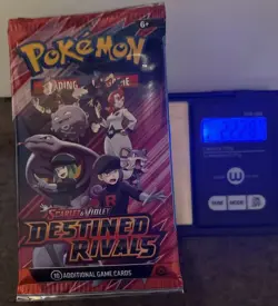 22.27/28g Pokemon TCG Destined Rivals Booster Pack (FACTORY SEALED) - Image 1