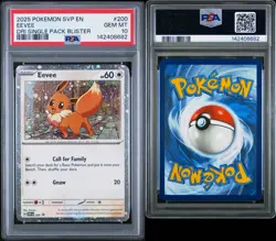 PSA 10 - 2025 POKEMON SVP EN-SV BLACK STAR PROMO 200 EEVEE | COSMO | LOW POP - Image 3