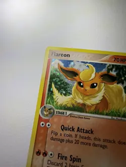 Pokemon TCG Flareon Holo Rare POP Series 3 2/17 Stage 1 70 LP 2006 English - Image 2