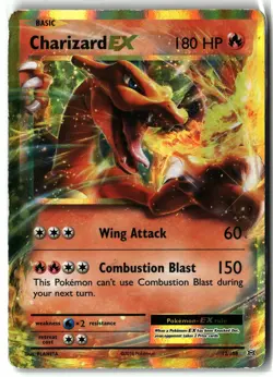 Charizard EX ⭐ 12/108 Holo Rare EX Evolutions 2016 Pokemon LP/MP - Image 1