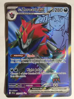 N'S ZOROARK EX 175/159 ULTRA RARE JOURNEY TOGETHER POKEMON NEAR MINT - Image 1