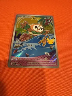 Rowlet 43 First Partner Illustration Rare Pokemon 30th Anniversary MEP 043 NM - Image 1