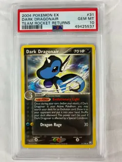 PSA 10 Gem Mint Dark Dragonair 2004 EX Team Rocket Returns #31 - Image 1