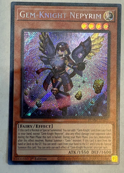 YUGIOH- Gem-Knight Nepyrim - BLMM-EN021 - Secret Rare - 1st Edition - Image 1