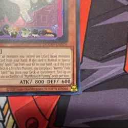 Yu-Gi-Oh! DOOD-EN024 Secret Rare Marshmao Yummy 1st edition - Image 3