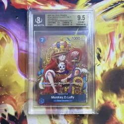 2024 One Piece Promos P043 Monkey D. Luffy Foil Dallas Attendance Gift BGS 9.5 - Image 1