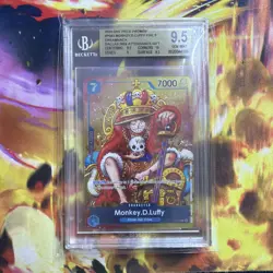2024 One Piece Promos P043 Monkey D. Luffy Foil Dallas Attendance Gift BGS 9.5 - Image 1