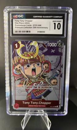 2022 One Piece Tony Chopper 25th Anniversary ST01-006 CGC 10 Gem Mint English - Image 1