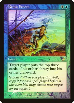 Magic MTG Scourge FOIL Brain Freeze NEAR MINT NM - Image 1
