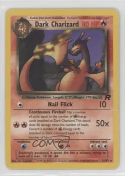 Dark Charizard Pokemon Team Rocket #21 2000 - Image 1